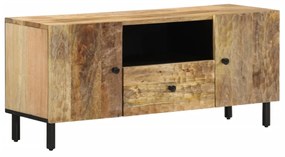 vidaXL Móvel de TV 105x33x46 cm madeira de mangueira maciça