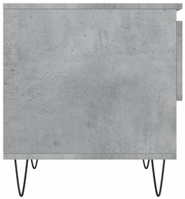 Mesas de centro 2 pcs 50x46x50 cm deriv. madeira cinza-cimento