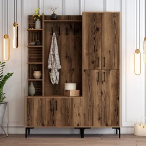 Hall Stand Viyana DA – Nogal – 150 x 35 x 200 cm