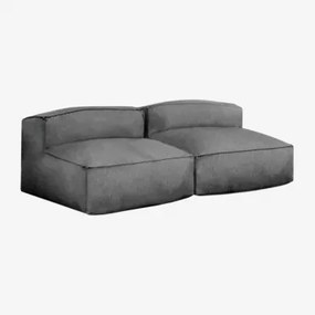 Sofá De Jardim Modular De 2 Peças Dojans Cinza Granito - Sklum