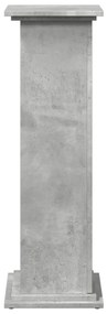 Suporte expositor c/ arrumação deriv. madeira cinzento cimento