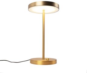 Candeeiro de mesa moderno em bronze com LED - Discoteca Moderno