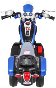 Mota elétrica para crianças 6V, NightBike Chopper 1,5 a 4,5 anos Azul