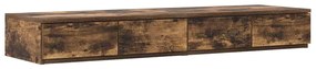 Gavetas de Cama vidaXL Carvalho Fumado 120x36,5x16,5 cm Madeira Engenh
