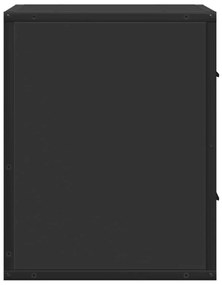 Mesas de cabeceira de parede 2 pcs 40x31x39,5 cm preto