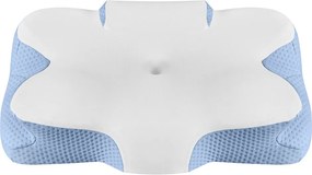 Almofada, almofada ergonómica, almofada refrescante para o pescoço, com altura ajustável branco e azul