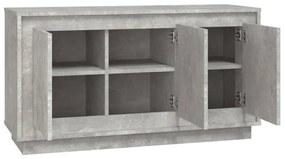 Aparador 102x35x55 cm derivados de madeira cinza-cimento