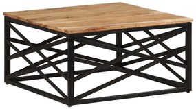 Mesa de centro 68x68x35 cm madeira de acácia maciça