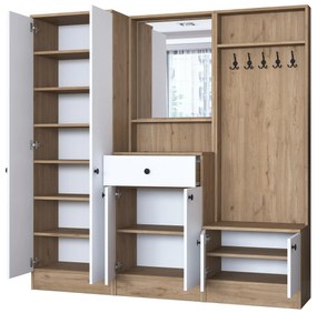 Cabide P6 – Nogueira e Branco – 179,4x182,8x35,5 cm