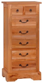 vidaXL Cómoda 45x35x100 cm madeira de mogno maciça