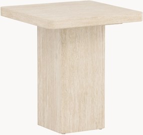 Mesa de apoio com aspeto de travertino Qvart