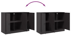 Aparador 99x39x73 cm aço preto