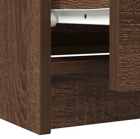 Móvel de TV 100x35x54 cm derivados de madeira carvalho castanho