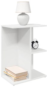 Mesas cabeceira 2 pcs 46,5x29x61 cm derivados de madeira branco
