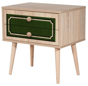 Mesa de Cabeceira Two – Carvalho Sonoma – 60x61x40 cm