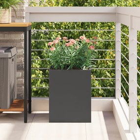 Vaso de Jardim Preto 32 x 32 x 40 cm Aço laminado a frio