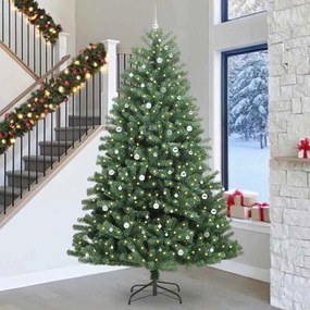vidaXL Árvore de Natal Articulada Artificial Verde 300 cm PVC e Metal
