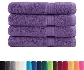 Toalhas premium SOLUND 4 pcs 100x200 cm 600 gsm roxo