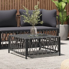 vidaXL Mesa de jardim 70x70x34 cm tecido antracite