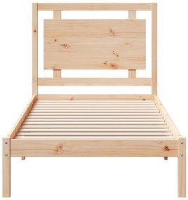 Cama extra longa sem colchão 100x210 cm madeira maciça