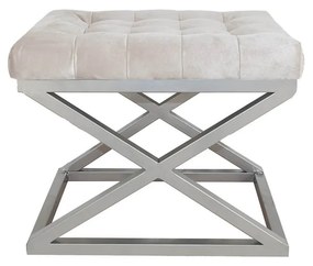 Pouffe Capraz – Dark White – 50x42x40 cm