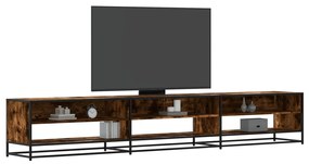 vidaXL Móvel de TV 270x40x46 cm derivados de madeira carvalho fumado