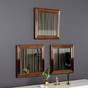Conjunto de Espelhos Otto – Bronze – 40 cm x 40 cm x 3 cm