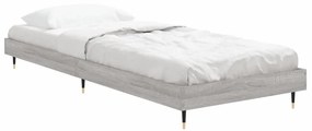 Estrutura cama 75x190 cm derivados de madeira cinzento sonoma