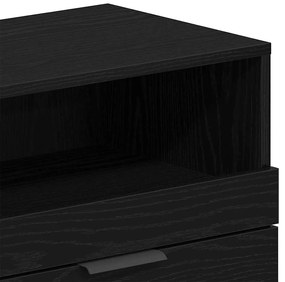 Estante para TV Carvalho Preto 150x33,5x45 cm Madeira Revestida