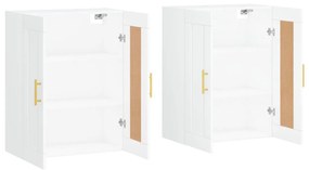 Móveis de parede 2 pcs derivados de madeira branco