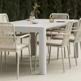 Conjunto de mesa retangular Arnadine (180x100 cm) e 6 cadeiras de - Sklum