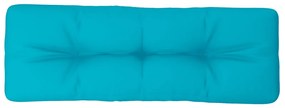 Almofadão p/ de paletes 120x40x12 cm tecido turquesa