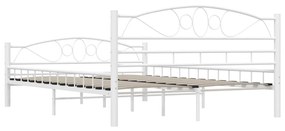 Estrutura de cama metal 140x200 cm branco