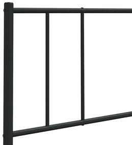 Cabeceira de cama 180 cm metal preto