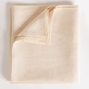 Toalha De Mesa Em Linho Zendan Tapioca Bege & 145 X 240 Cm - Sklum