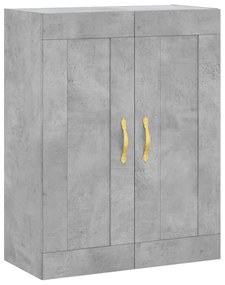Armário alto 69,5x34x180 cm derivados de madeira cinza cimento