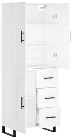 Armário alto 69,5x34x180 cm derivados de madeira branco