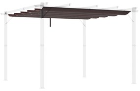 Outsunny Cobertura para Pérgola 2,5x2,55cm Teto de Substituição Retrát