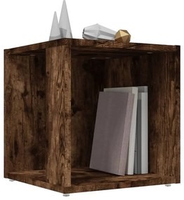 Mesa de apoio 33x33x34,5cm derivados de madeira carvalho fumado