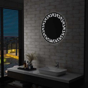 144721 vidaXL Espelho LED para casa de banho 70 cm