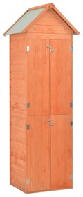 vidaXL Abrigo de arrumação para jardim 71x60x213 cm madeira