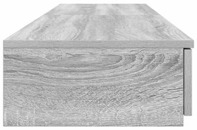 Gavetas de Cama Cinza Sonoma 150x36,5x16,5 cm em Madeira de Engenharia