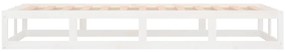 Estrutura de cama branco 100x200 cm madeira maciça