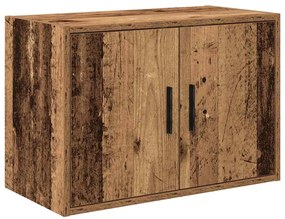 Armários de garagem 6 pcs derivados de madeira madeira velha