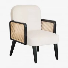 Poltrona De Veludo Icon Crema - Sklum