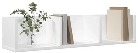 Armário de parede 75x18x16,5 cm derivados de madeira branco