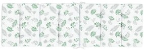 Almofadões p/ cadeira de terraço 2 pcs tecido oxford folhas