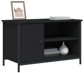 Móvel de TV 80x40x50 cm derivados de madeira preto