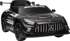 AIYAPLAY Carro Elétrico para Crianças Mercedes-AMG GT3 Evo12V com Controlo Remoto 2,4G e Motor Duplo 115x66x44 cm Preto | Aosom Portugal