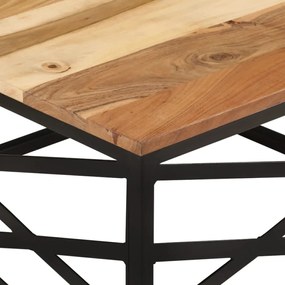 Mesa de centro 68x68x35 cm madeira de acácia maciça